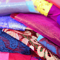 Image 5 of Lace, Mesh & Satin Snippets - Vibrant Mix