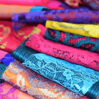 Image 1 of Lace, Mesh & Satin Snippets - Vibrant Mix