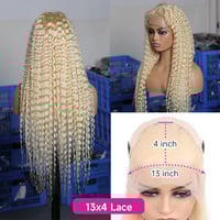 Image 5 of  20-30" 13x4 HD Lace Wig - 613 Human Hair  Body waves or Straight 180%