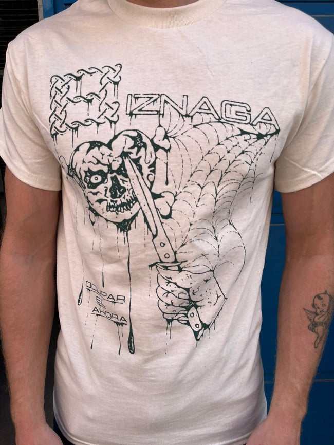 Camiseta 'Ocupar el Ahora' blanco crudo