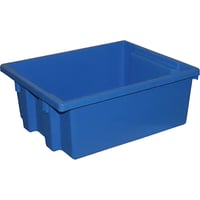 Image 1 of Stack-N-Nest® Storage Bins, 6" x 15.25" x 12.25", Blue