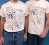 Camiseta 'Ocupar el Ahora' blanco crudo