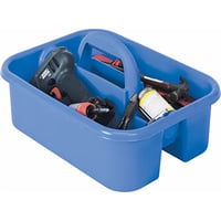 Supply Caddy, 5.5" x 13-3/8" x 13-3/8", Blue