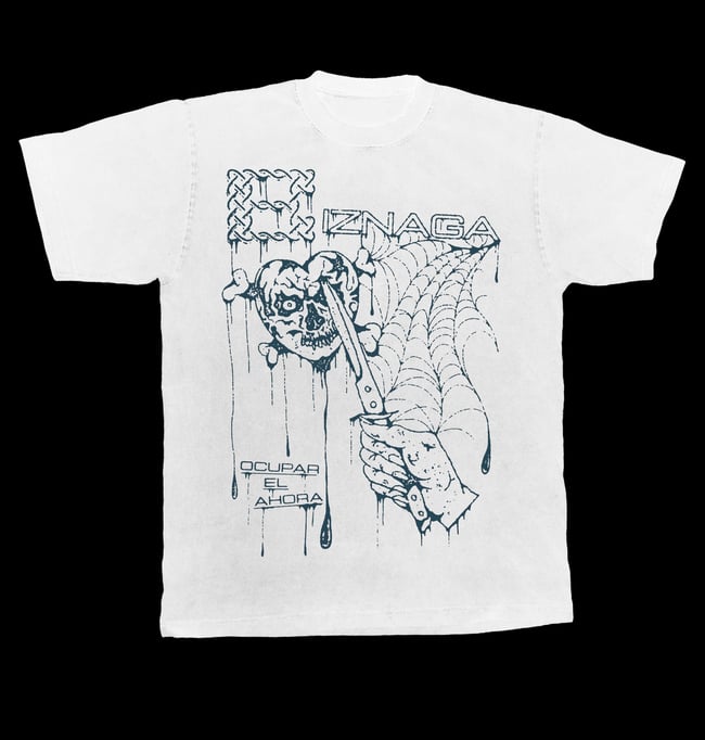 Camiseta 'Ocupar el Ahora' blanco crudo