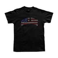 Image 1 of S4LEM RHINESTONE USA T SHIRT Black