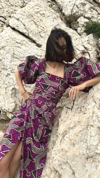 Image 1 of 1980s Saint Laurent Rive gauche cotton dress