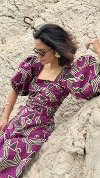 Image 2 of 1980s Saint Laurent Rive gauche cotton dress