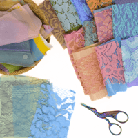 Image 3 of Lace, Mesh & Satin Snippets - Pastel Mix