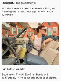 Image 4 of STANLEY™️ ALL DAY SLIM BOTTLE "Toast" | 20 OZ