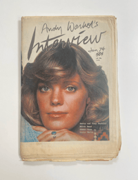 Image 1 of Interview (January 1974): Berry Berenson-Perkins & Tony Perkins cover