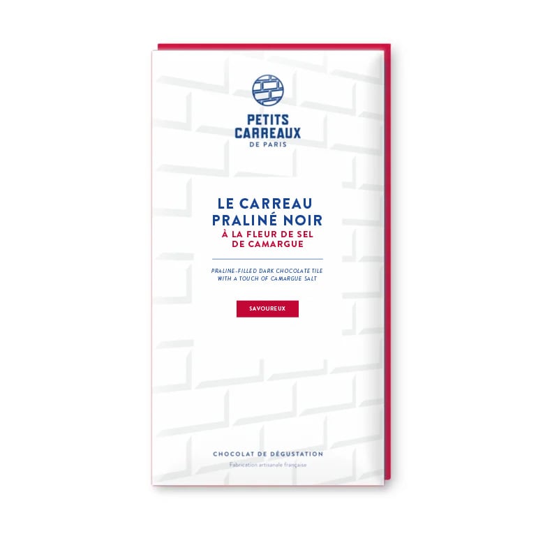 Image of Le Carreau Praliné Noir à la fleur de sel de Camargue