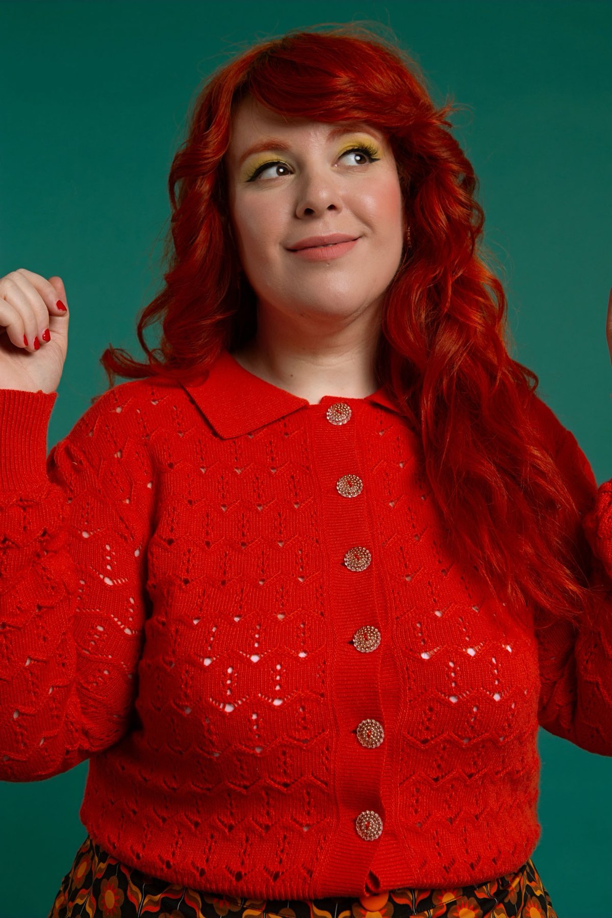 Image of Cardigan naranja