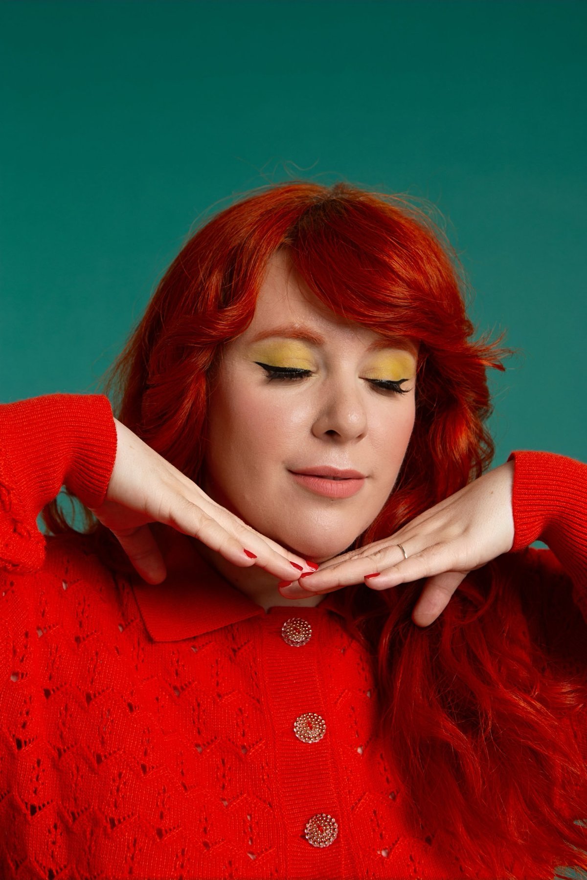 Image of Cardigan naranja