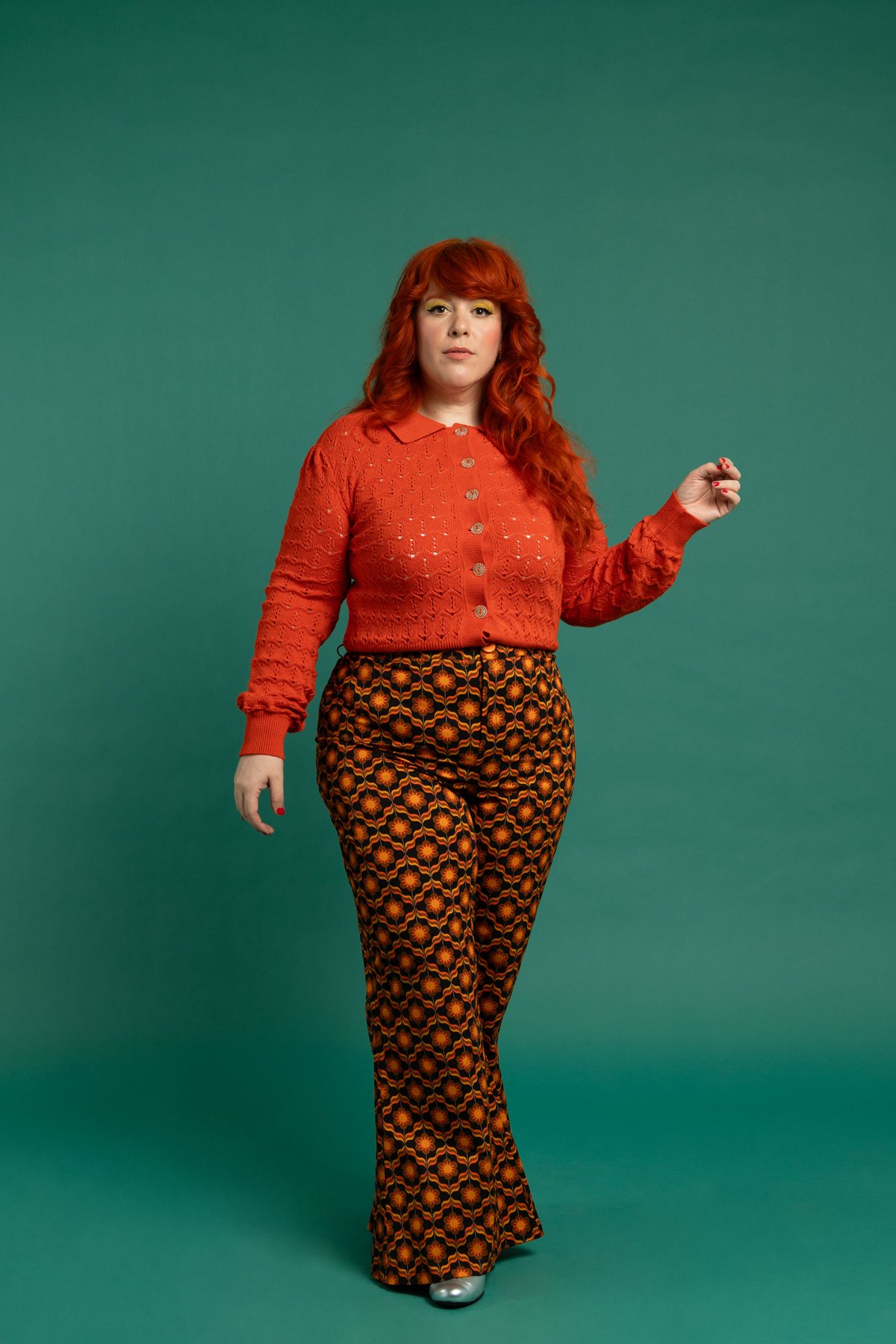 Image of Cardigan naranja