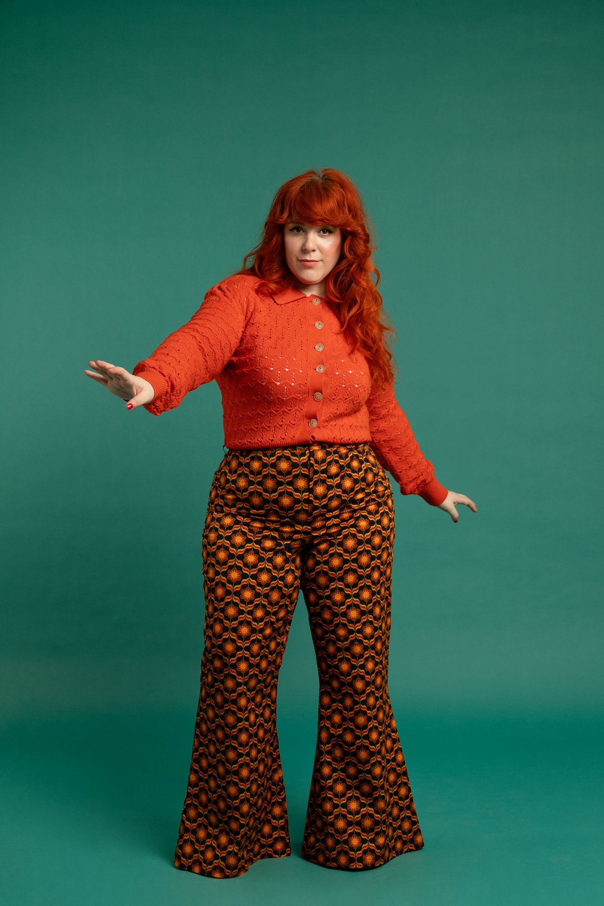 Image of Cardigan naranja