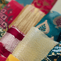 Image 5 of Christmas Fabric Scraps - Red, Green & Gold
