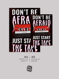 Image 2 of Don't be afraid, just start the tape - Print
