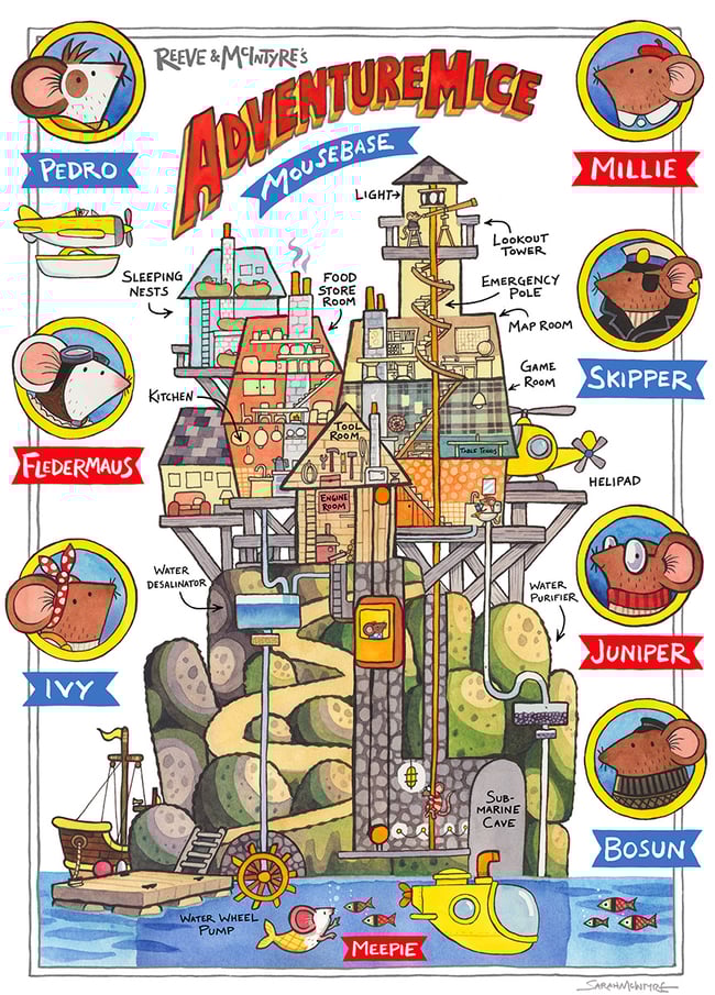 A3 Print - Adventuremice Mousebase