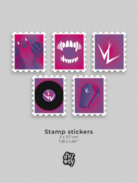 Image 2 of The Vampire Lestat - Stamps Stickers Set 1/2