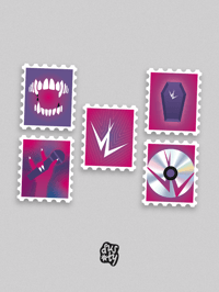Image 1 of The Vampire Lestat - Stamps Stickers Set 2/2