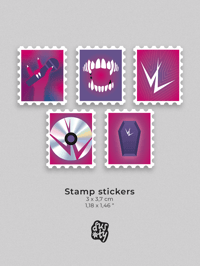 Image 2 of The Vampire Lestat - Stamps Stickers Set 2/2