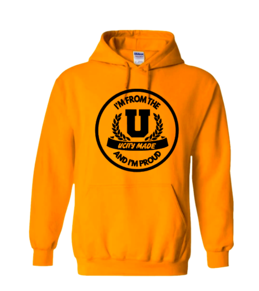 Image of IM FROM THE "U"  GOLDOUT EDITION HOODIE 2025