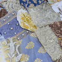 Image 5 of Embellished Sari Snippets - Scandi Christmas Mix