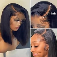 Image 2 of Colored Super Virgin Stock Bob lace wigs 10, 12 , 14" 