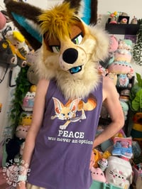 Image 1 of TANK TOP VERSION- No Peace Fennec Fox
