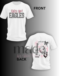 Image 6 of LET'S GO! Checkered Front & Back Tee (Wildcats, Eagles, Hawks, Indians)
