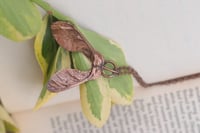 Image 3 of Collana con vera samara di acero sicomoro in rame e patina ossidata 2