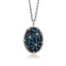 Image of blue daisy pendant