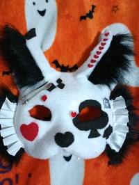 Spades Poker Kitty Halloween Therian Mask