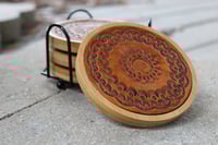 Floral Themed 4 Piece Coaster Set