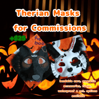 Custom Halloween Therian Masks for Commissions