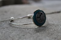 Turquoise Leather Adjustable Cuff Bracelet