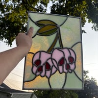 Image 1 of Cherry Skulls Window