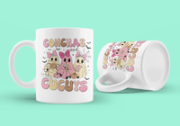 Image 1 of Conchas & Cucuys Halloween Coffee Mug – Cute Ghost Pastry Design