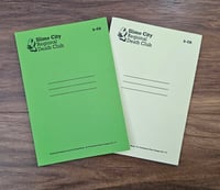 JOTTERS - Set of 2 SLIME CITY REGIONAL DEATH CLUB jotters (green & yellow)