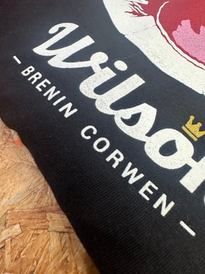 Image of Wilson ‘Brenin Corwen’  T Shirt in Red & Black 