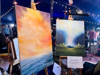 Image 4 of GLORY - original acrylic on canvas - live event painting at David's Tent