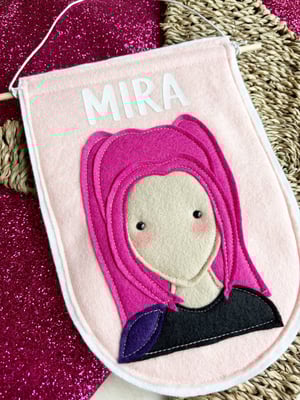 Image of K-pop Demon Hunters felt decorations and banners