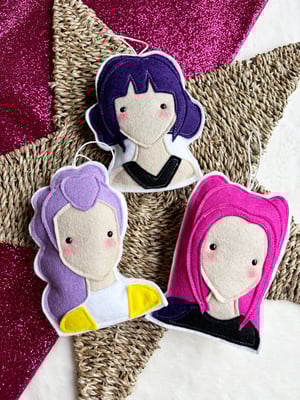 Image of K-pop Demon Hunters felt decorations and banners