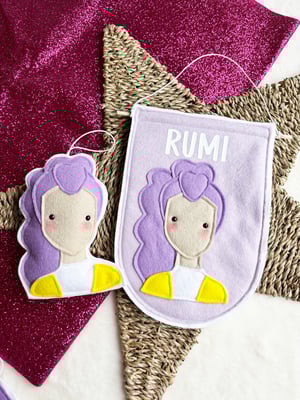 Image of K-pop Demon Hunters felt decorations and banners