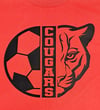 Charleroi Cougars-Soccer (Red)-T-Shirt