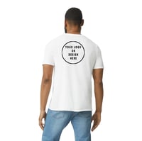 Image 1 of Custom Front Chest / Back Print Soft Durable Tee / 980