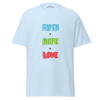 Image 4 of "Faith, Hope, & Love" Unisex Classic Tee (Version 2)