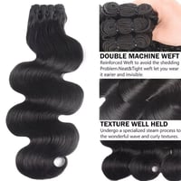 Image 4 of Best Body Wave unprocessed Brazilian Raw Hair Bundles