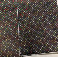 Image 2 of Black and color faux leather