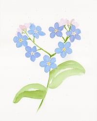 The Heart Always Remembers - Original Watercolor Painting
